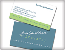 Barbara Hauser - Business Cards Design by TheLogoBoutique.com