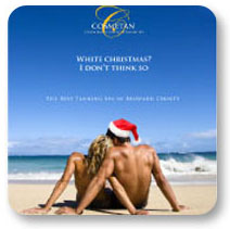 Cosmetan Holiday Magazine AD Design by TheLogoBoutique.com