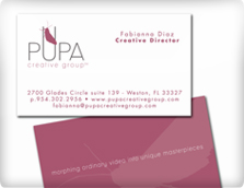 Pupa Creative Group  - Business Cards Design by TheLogoBoutique.com
