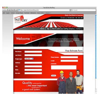 Websites Design - Sample from G&M Designs and Construction