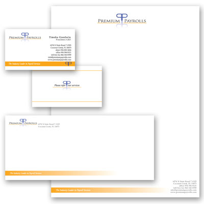 Stationery Design - Sample from The Lion Group Recruting