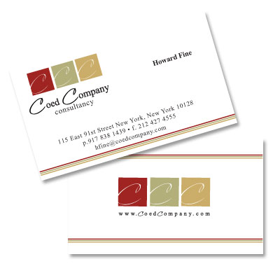 Business Cards Design - Sample from Corparate Company Consultancy