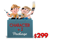 Character + 2 Package
